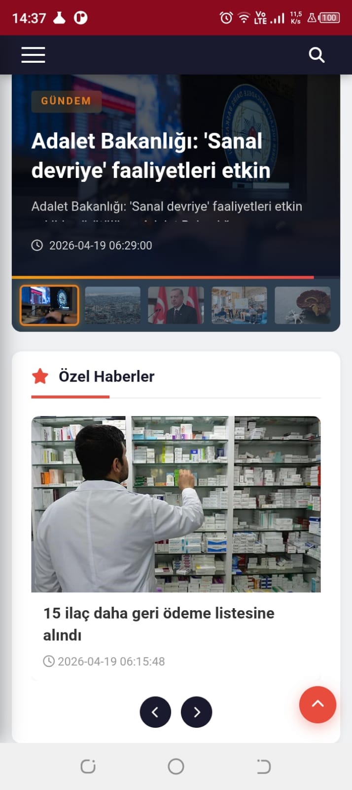 Haber uygulaması — Haber detay