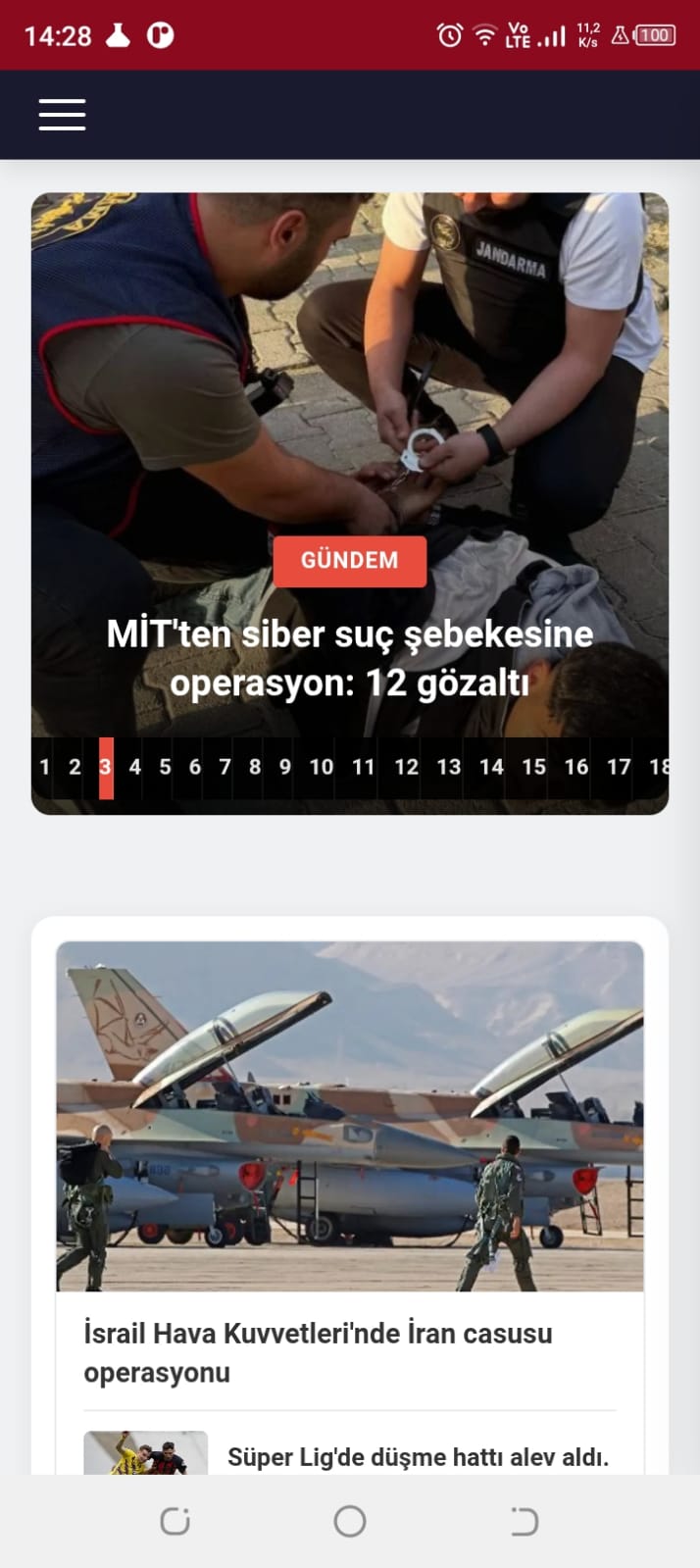 Haber uygulaması — Profil