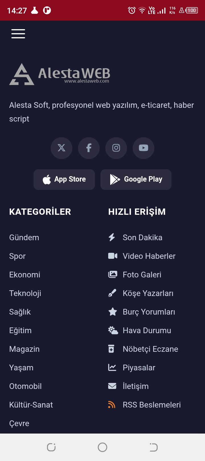 Haber uygulaması — Bildirimler