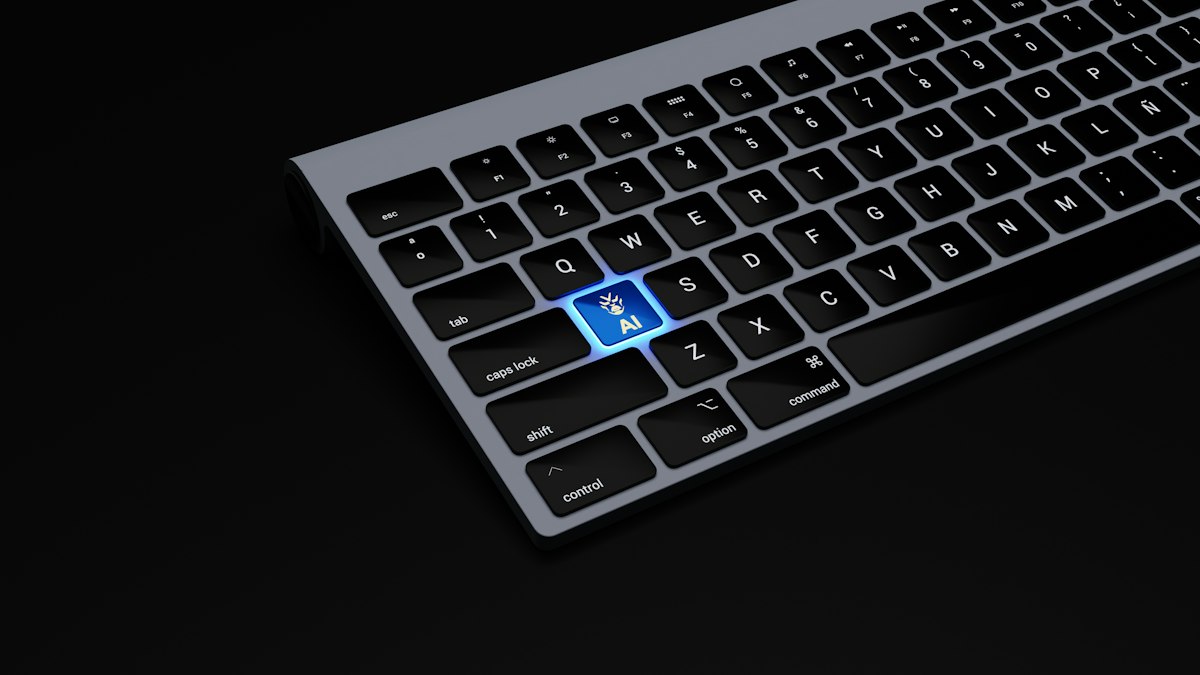 Üzerinde AI tuşu olan klavye (Keyboard with an AI key)